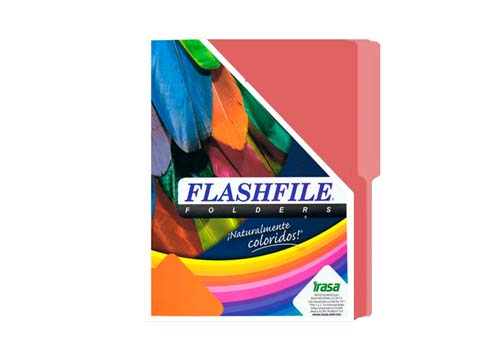 FOLDER BITONO T/CARTA PQT 25 UND ROSADO CORAL